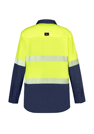 Picture of Syzmik, Mens Hi Vis Outdoor Segmented Tape L/S Shirt